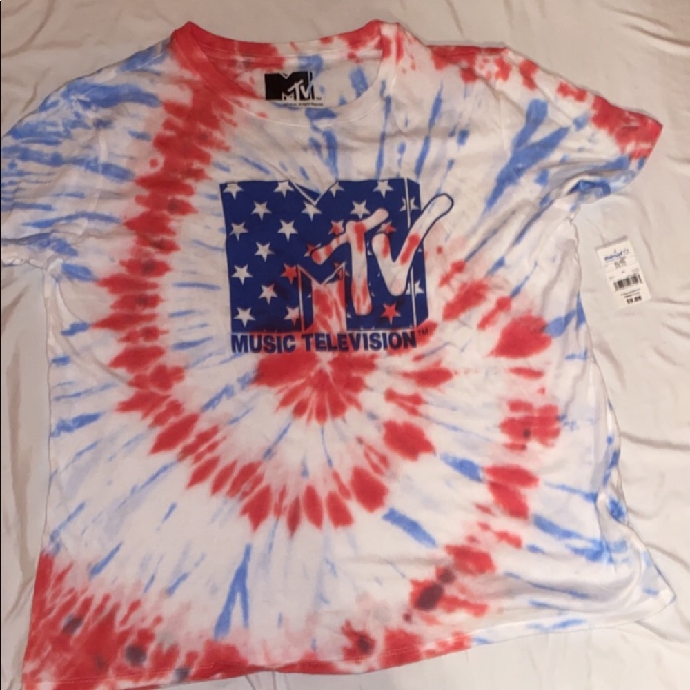 2XL brand new tie dye mtv 90’s shirt.